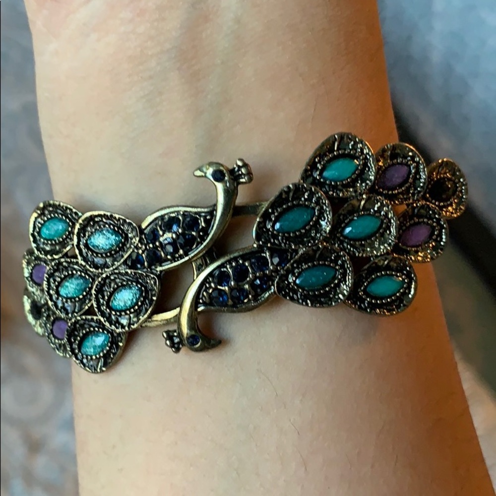 Peacock bracelet
